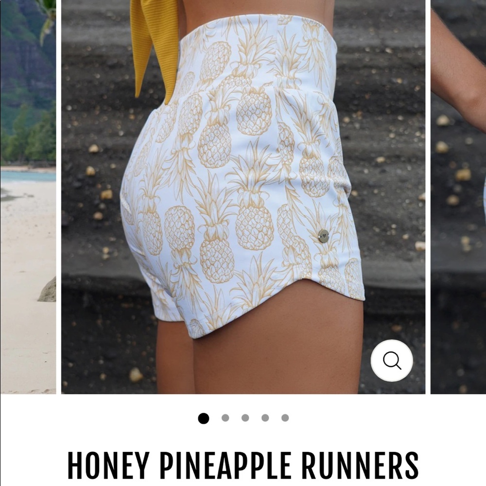 Love Fitness pineapple runner shorts